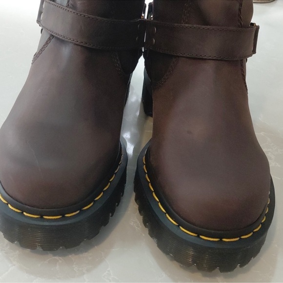 Dr. Martens Anistone Hi Black Boots - Picture 7 of 8